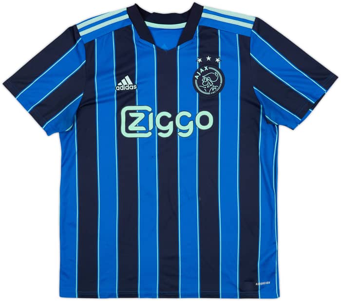 2021-22 Ajax Away Shirt Gravenberch #8 - 6/10 - (L)