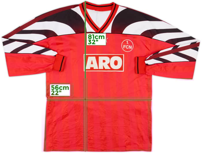 1995-96 Nurnberg Home L/S Shirt - 8/10 - (L)