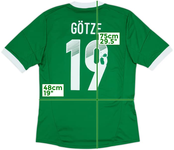 2012-13 Germany Away Shirt Gotze #19 - 5/10 - (M)