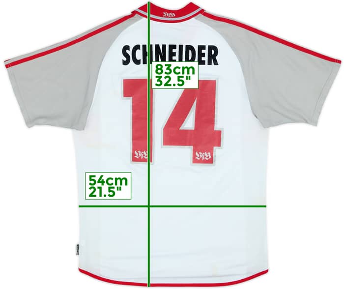 2000-02 Stuttgart Home Shirt Schneider #14 - 4/10 - (M)