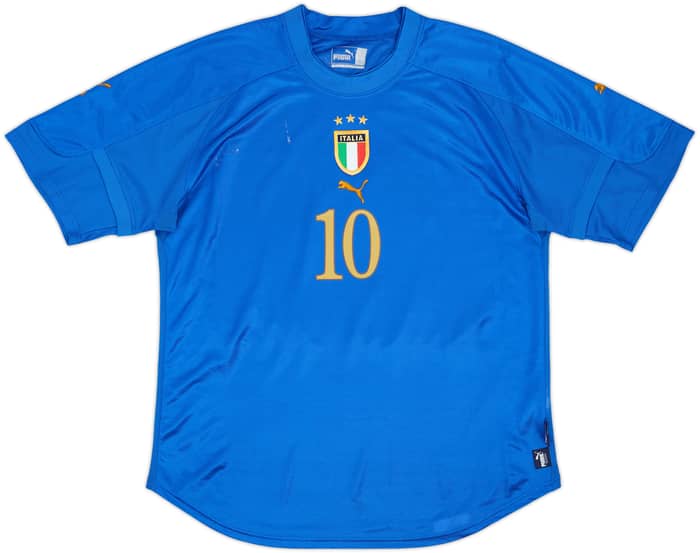 2004-06 Italy Home Shirt Baggio #10 - 5/10 - (XL)