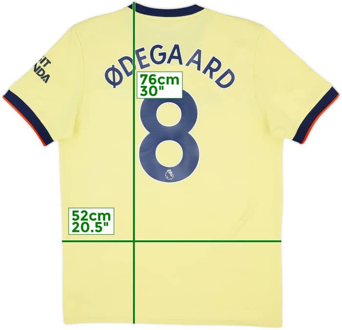 2021-22 Arsenal Away Shirt Odegaard #8 - 7/10 - (L)