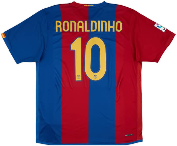 2006-07 Barcelona Home Shirt Ronaldinho #10 - 8/10 - (XL)