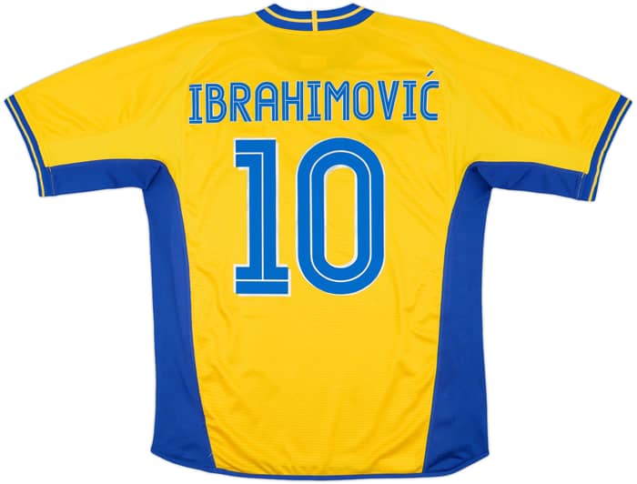 2003-04 Sweden Home Shirt Ibrahimovic #10 - 9/10 - (M)