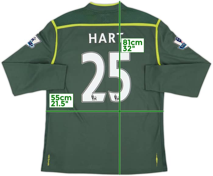 2011-12 Manchester City GK Shirt Hart #25 - 6/10 - (L)