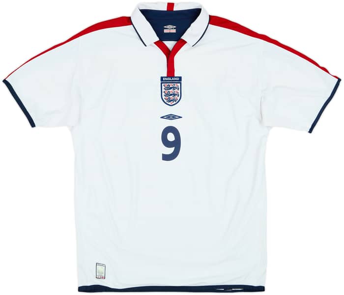 2003-05 England Home Shirt Rooney #9 - 7/10 - (XL)