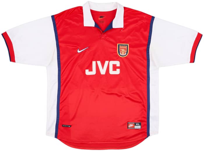1998-99 Arsenal Home Shirt Bergkamp #10 - 7/10 - (XL)