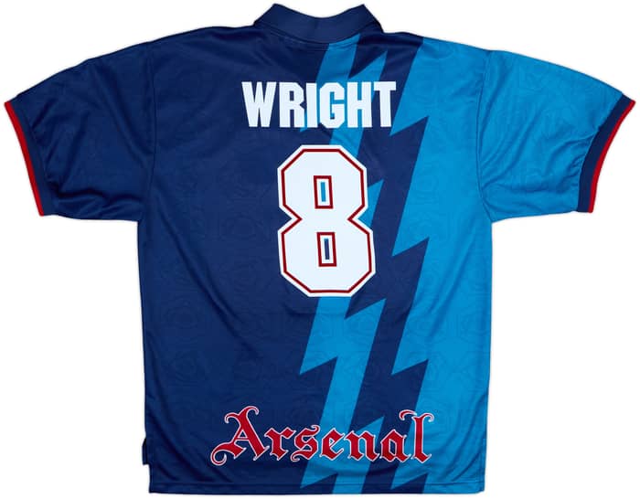 1995-96 Arsenal Away Shirt Wright #8 - 8/10 - (XL)