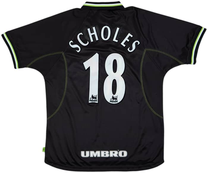 1998-99 Manchester United Third Shirt Scholes #18 - 5/10 - (L)