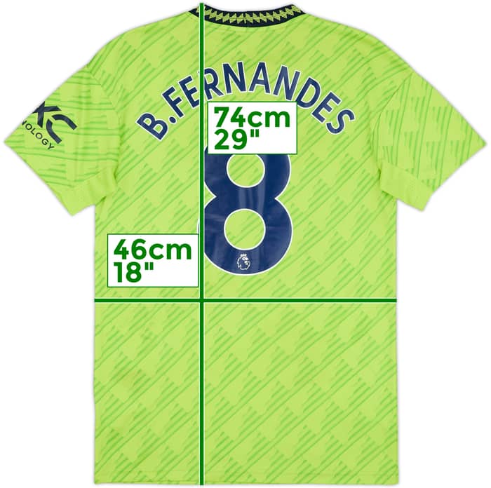 2022-23 Manchester United Third Shirt B.Fernandes #8 - 9/10 - (S)