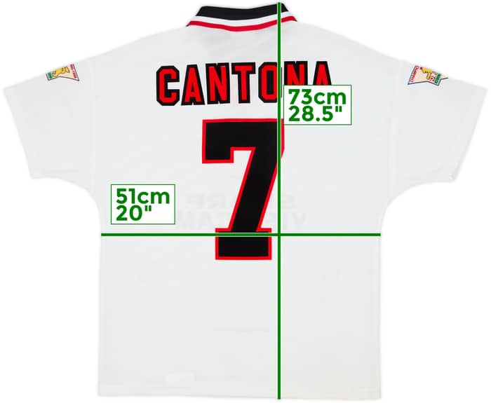 1996-97 Manchester United Away Shirt Cantona #7 - 6/10 - (M)