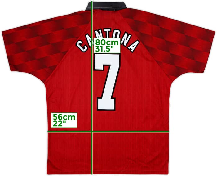 1996-98 Manchester United Camiseta Local Cantona #7 - 8/10 - (L)
