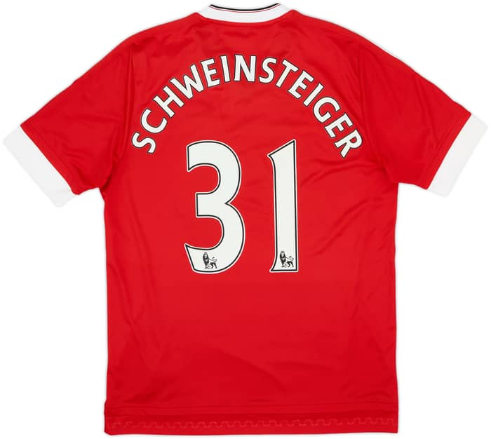 2015-16 Manchester United Home Shirt Schweinsteiger #31 - 8/10 - (M)