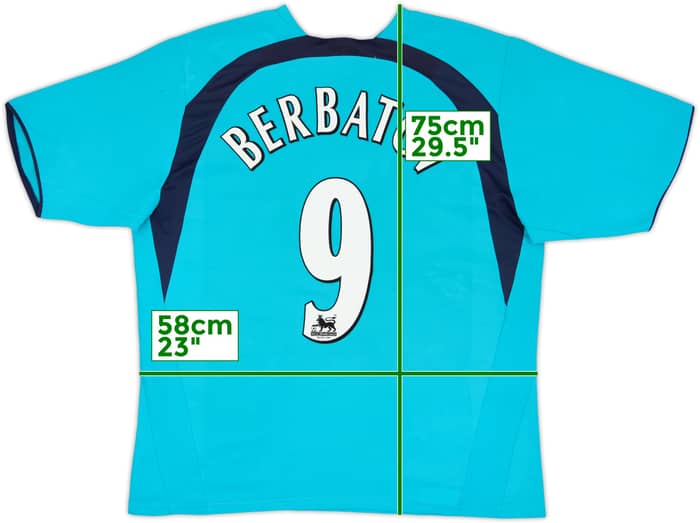 2006-07 Tottenham Away Shirt Berbatov #9 - 6/10 - (XL)