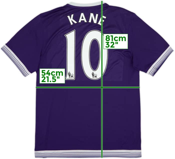 2015-16 Tottenham Third Shirt Kane #10 - 5/10 - (XL)