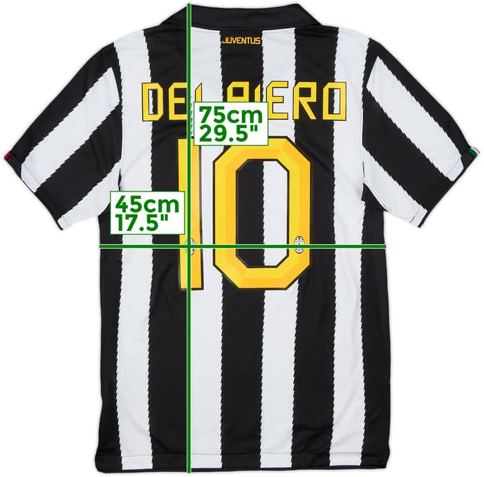 2011-12 Juventus Home Shirt Del Piero #10 - 8/10 - (S)