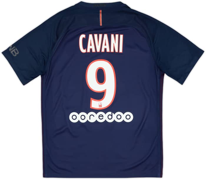 2016-17 Paris Saint-Germain Home Shirt Cavani #9 - 5/10 - (M)