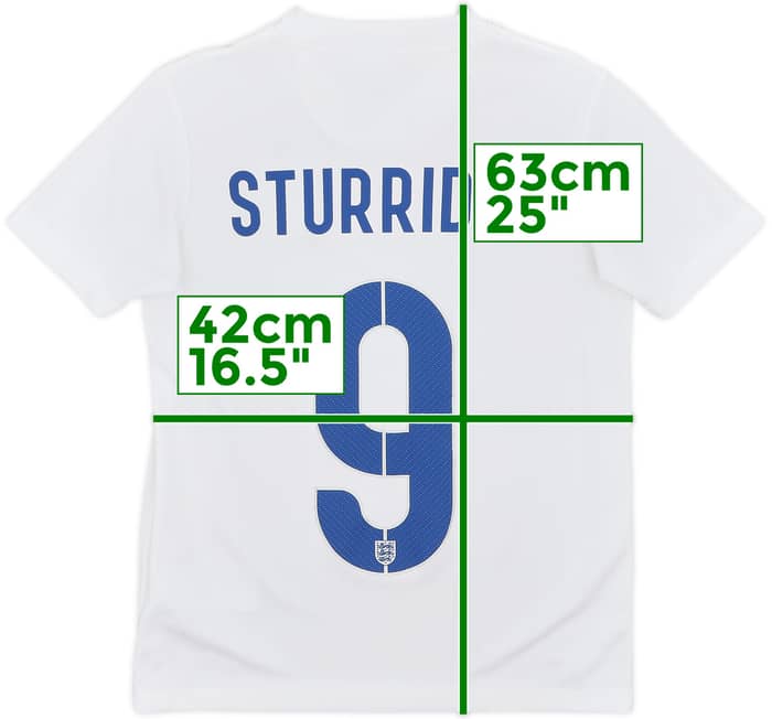 2014-15 England Home Shirt Sturridge #9 - 5/10 - (M.Boys)