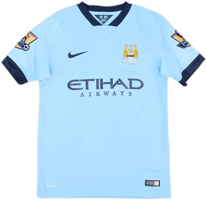 2014-15 Manchester City Home Shirt Zabaleta #5 - 6/10 - (M.Boys)