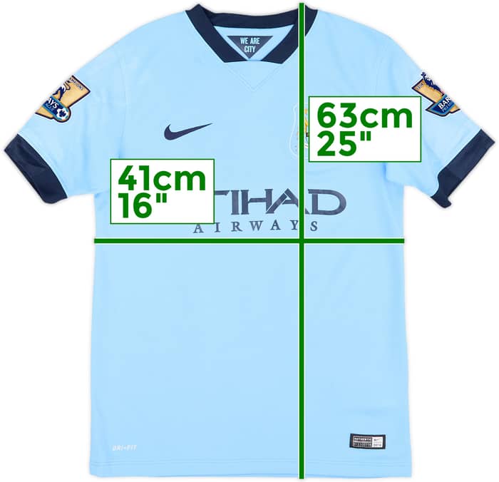 2014-15 Manchester City Home Shirt Zabaleta #5 - 6/10 - (M.Boys)