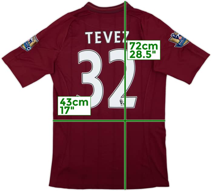 2012-13 Manchester City Away Shirt Tevez #32 (M)