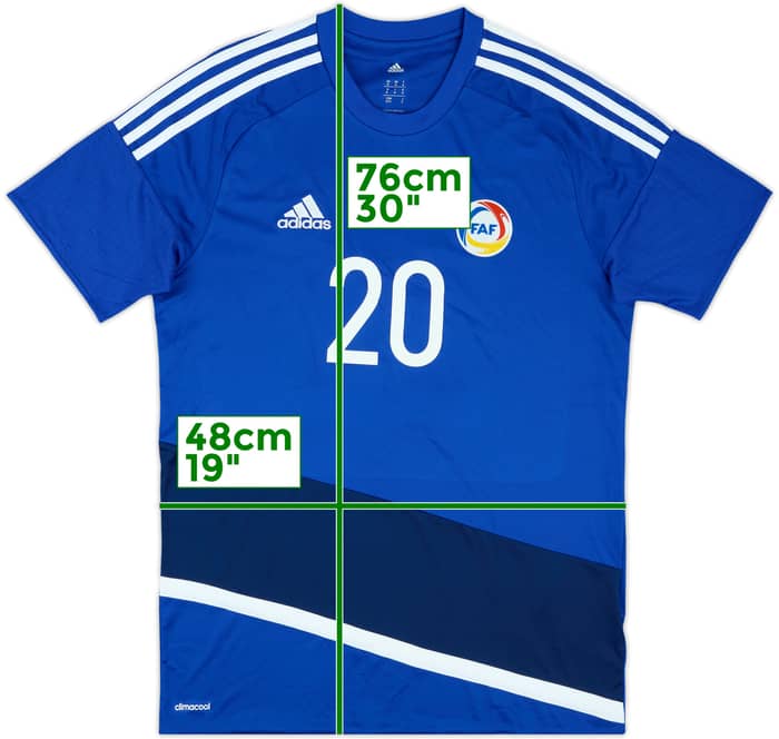 2015-17 Andorra U-21 Match Issue Away Shirt #20