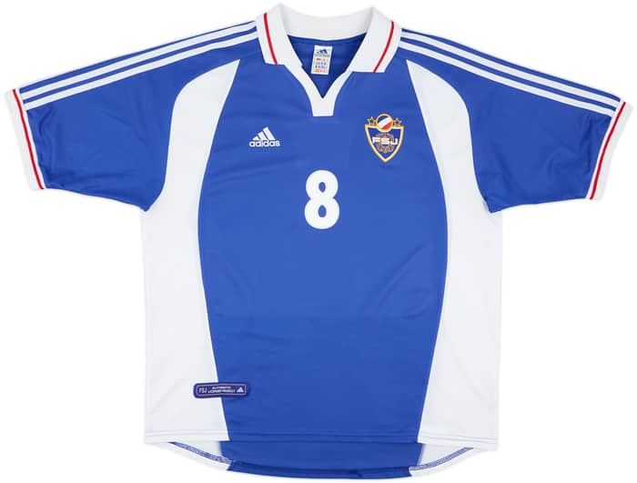 2000-01 Yugoslavia Home Shirt Mijatovic #8 - 10/10 - (XL)