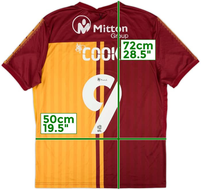 2021-22 Bradford City Away Shirt Cook #9 - 8/10 - (M)