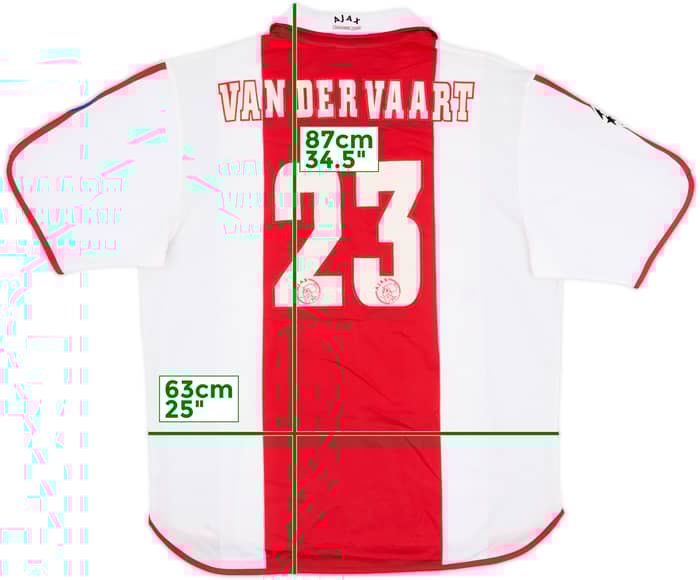 2000-01 Ajax Centenary Home Shirt Van Der Vaart #23 - 7/10 - (XXL)