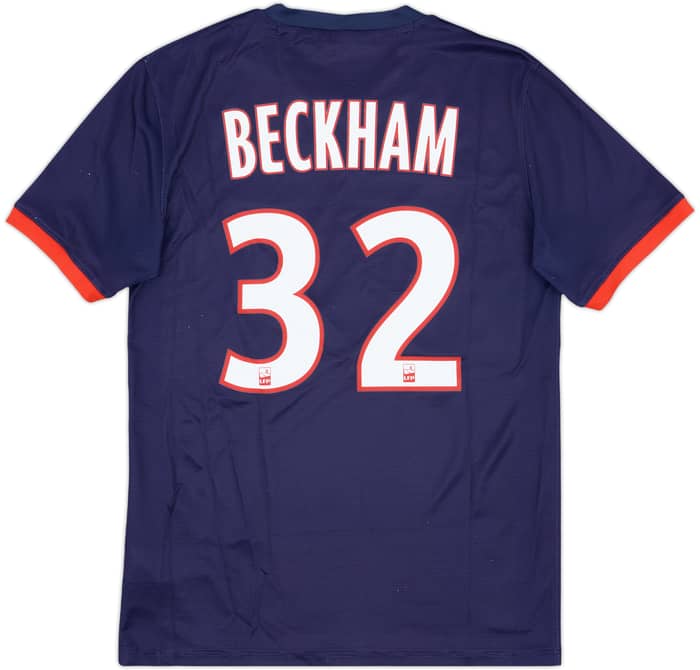 2013-14 Paris Saint-Germain Home Shirt Beckham #32 - 7/10 - (S)