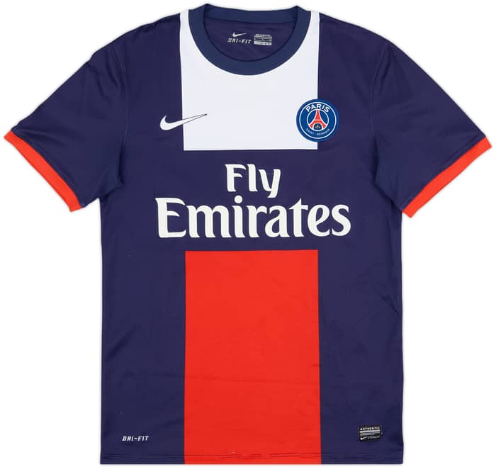 2013-14 Paris Saint-Germain Home Shirt Beckham #32 - 7/10 - (S)