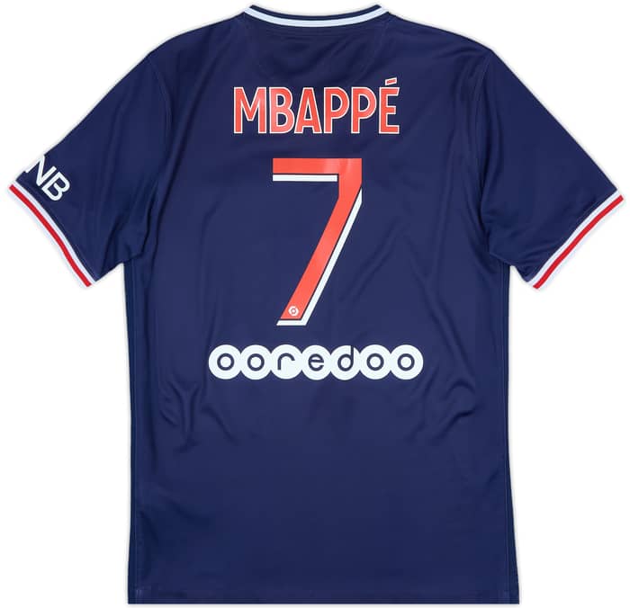 2020-21 Paris Saint-Germain Home Shirt Mbappe #7 - 9/10 - (S)