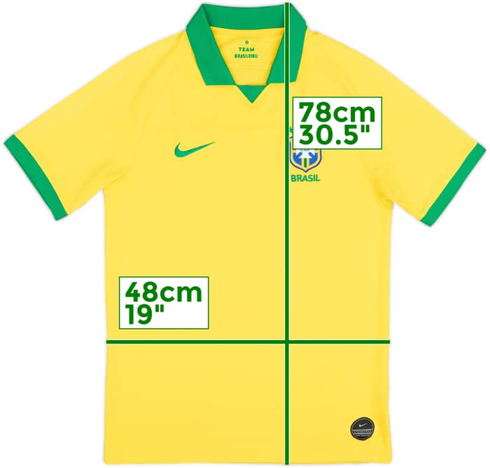 2019-20 Brazil Home Shirt - 7/10 - (M)