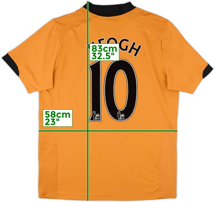 2010-11 Wolves Home Shirt Keogh #10 - 7/10 - (L)