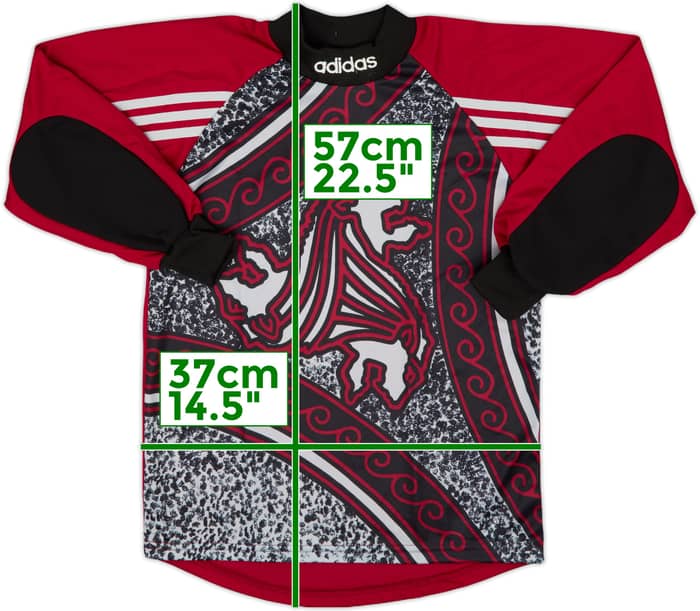 1990s adidas GK Template Shirt #1 - 8/10 - (L.Boys)
