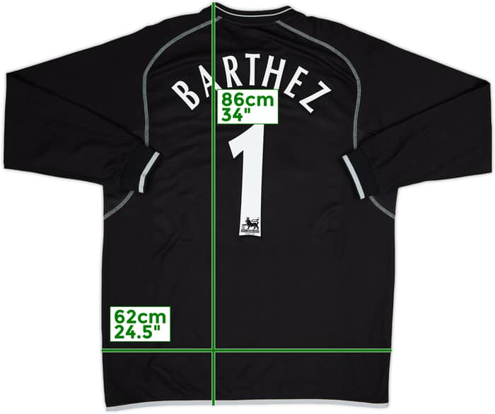 2000-02 Manchester United GK Shirt Barthez #1 - 8/10 - (XL)