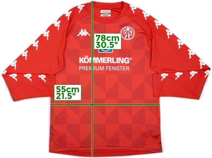 2020-21 FSV Mainz Kappa Training L/S Shirt - 8/10 - (XL)