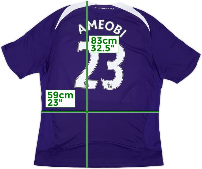 2008-09 Newcastle Away Shirt Ameobi #23 - 8/10 - (XL)