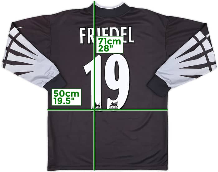 1999-00 Liverpool GK Shirt Friedel #19 - 9/10 - (S)