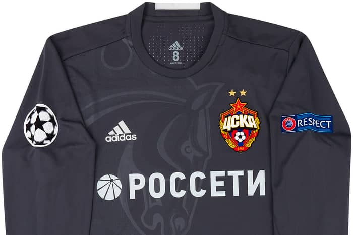 2017-18 CSKA Moscow Match Issue Champions League Third L/S Shirt Vasin #5 (v Manchester United)