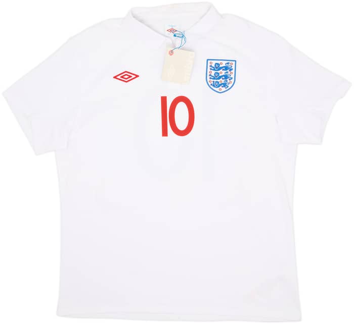 2009-10 England Home Shirt Rooney #10 (XXL)