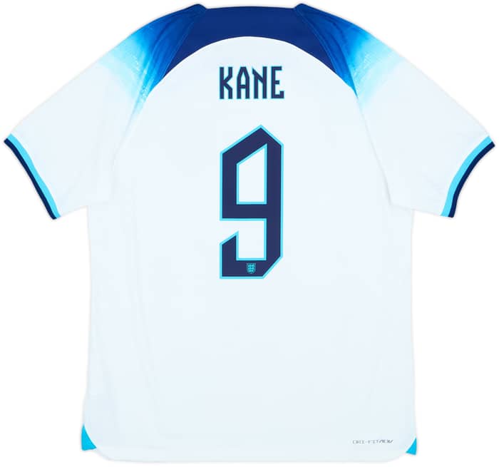 Camiseta auténtica de local de Inglaterra 2022-23 Kane #9 - 8/10 - (L)