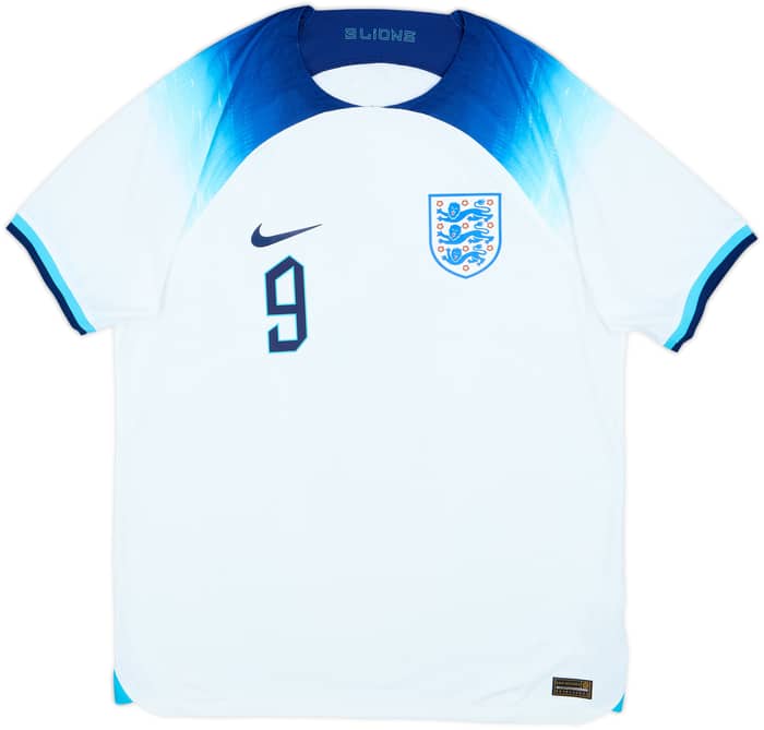 Camiseta auténtica de local de Inglaterra 2022-23 Kane #9 - 8/10 - (L)
