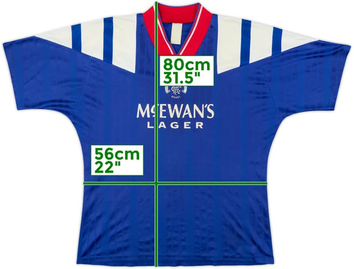 1992-94 Rangers Home Shirt - 5/10 - (L)