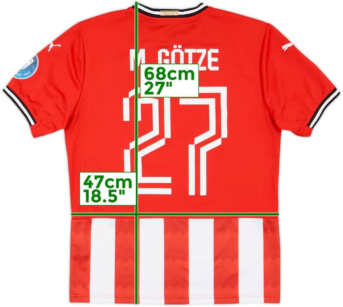 2020-21 PSV Home Shirt M.Gotze #27 - 6/10 - (S)