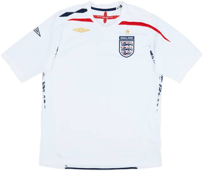 2007-09 England Home Shirt - 4/10 - (L)