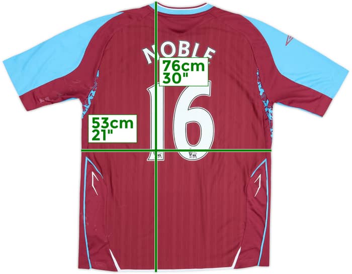 2007-08 West Ham Home Shirt Noble #16 - 5/10 - (L)