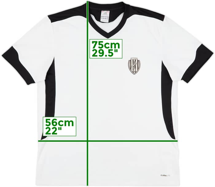 2010-11 Cesena Signed adidas Training Shirt - 8/10 - (L)