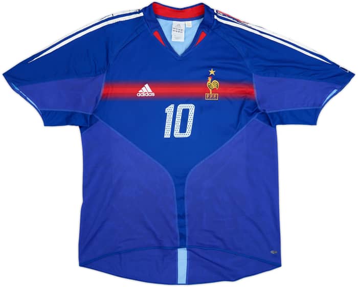 2004-06 France Home Shirt Zidane #10 - 5/10 - (XL)