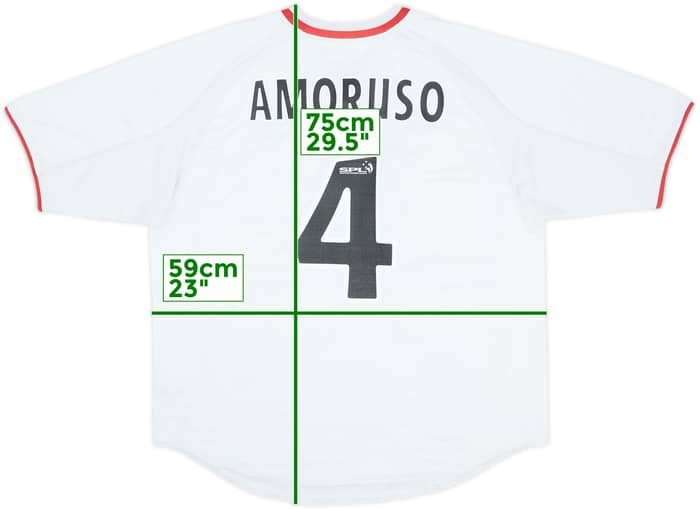 2000-01 Rangers Away Shirt Amoruso #4 - 5/10 - (XL)